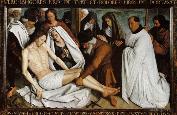 杰汉·富凯 的油画作品 -  《圣母怜子图》