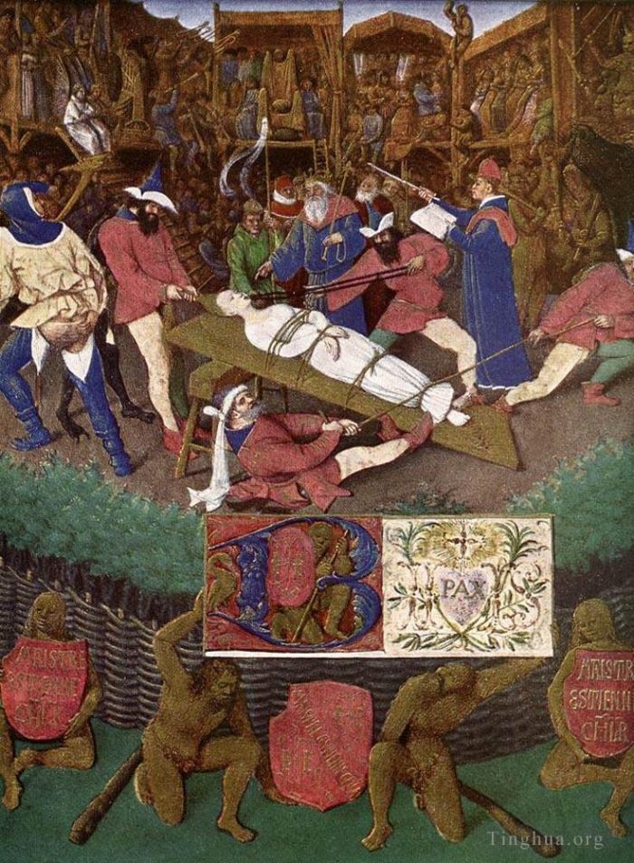 杰汉·富凯 的油画作品 -  《圣阿波罗尼亚的殉难》