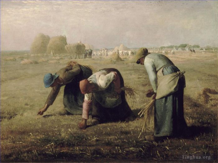 让·弗朗索瓦·米勒 的油画作品 -  《拾音者》