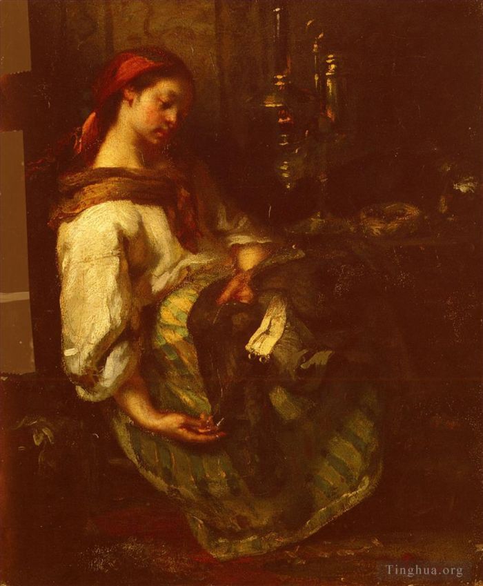 让·弗朗索瓦·米勒 的油画作品 -  《库斯塞·恩多米》