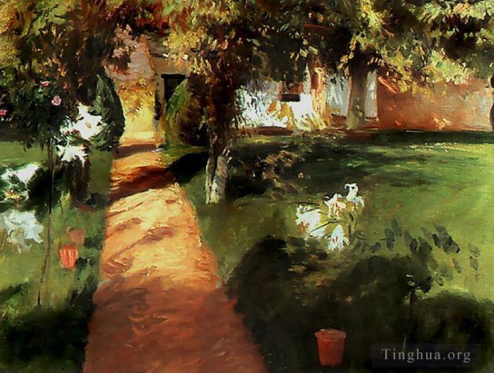 让·弗朗索瓦·米勒 的油画作品 -  《名气花园》