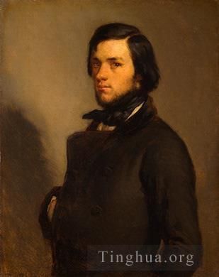 让·弗朗索瓦·米勒 的油画作品 -  《一个男人的肖像》