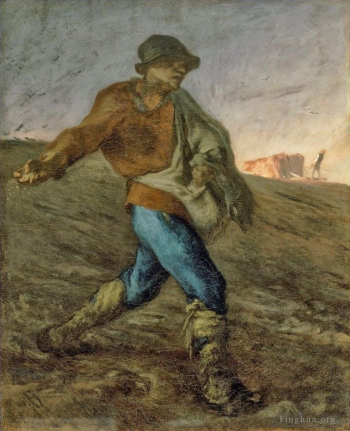 让·弗朗索瓦·米勒 的油画作品 -  《播种者》