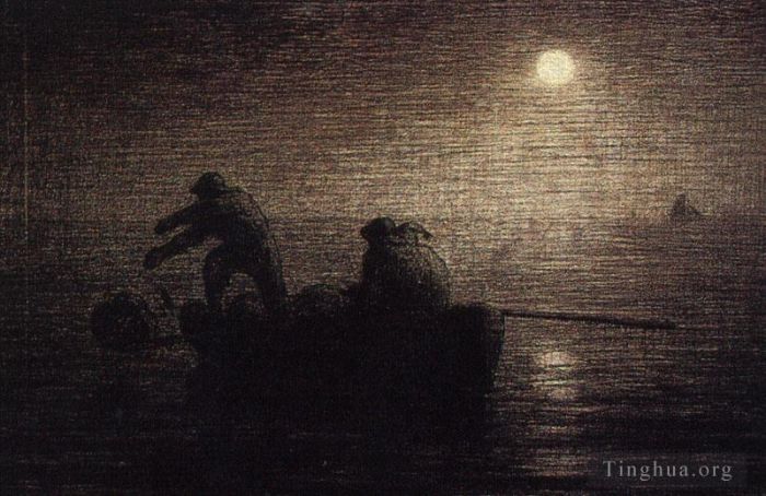 让·弗朗索瓦·米勒 的各类绘画作品 -  《渔民》