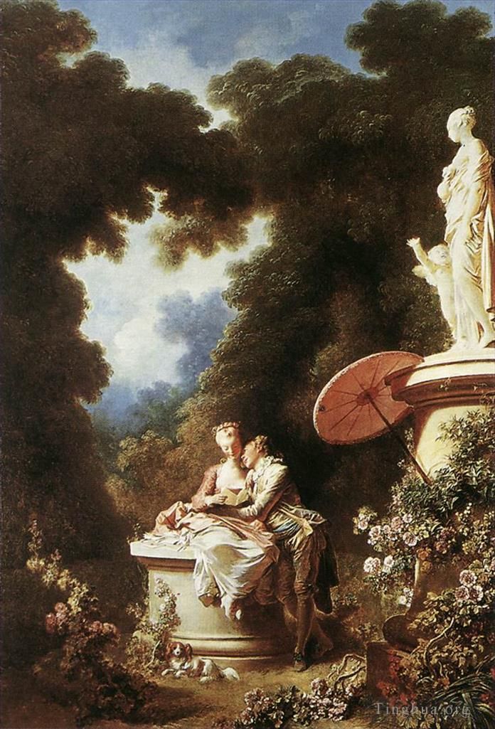 让·奥诺雷·弗拉戈纳尔 的油画作品 -  《爱的告白》