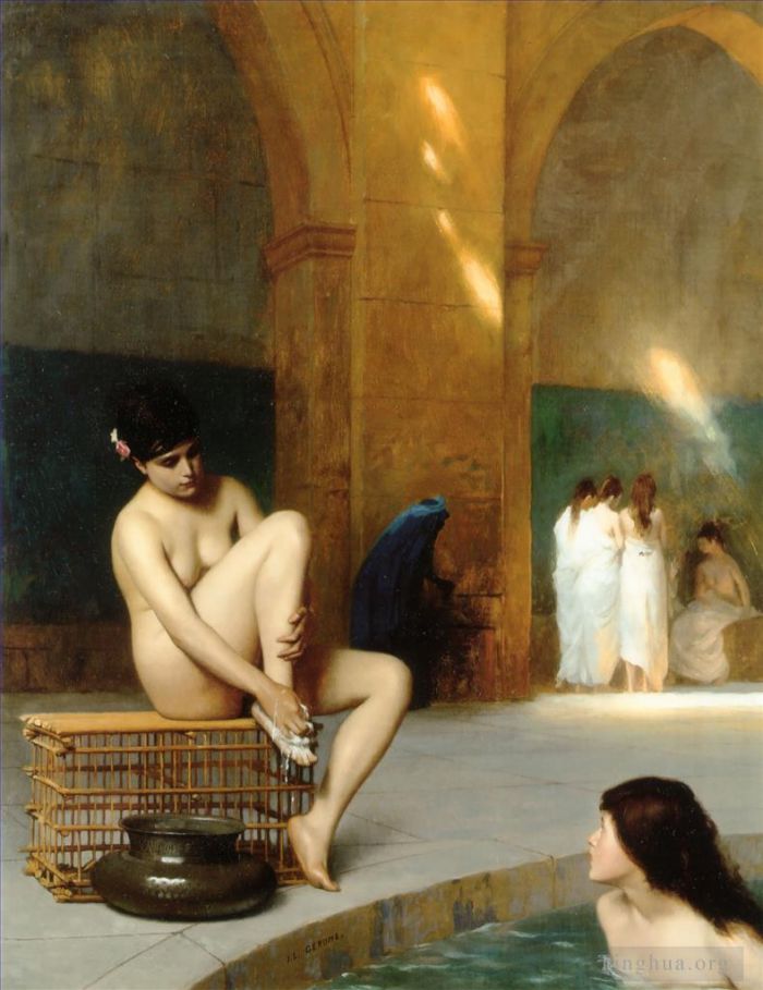 让·莱昂·杰罗姆 的油画作品 -  《裸体女人》