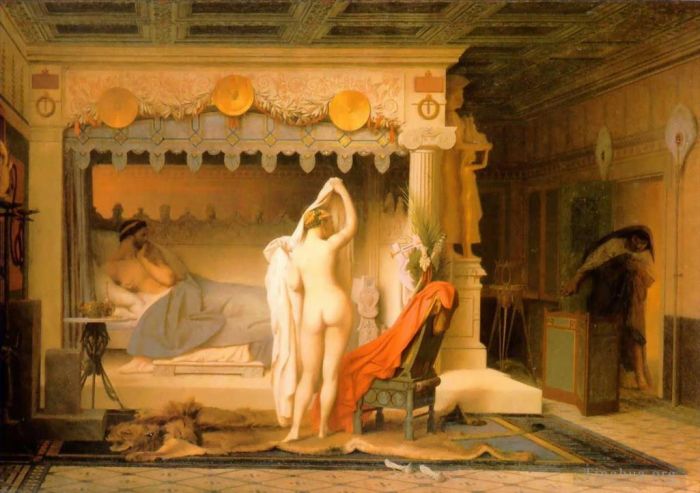 让·莱昂·杰罗姆 的油画作品 -  《坎道莱斯国王》