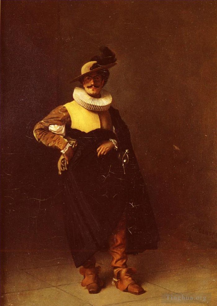 让·莱昂·杰罗姆 的油画作品 -  《人物路易十三》