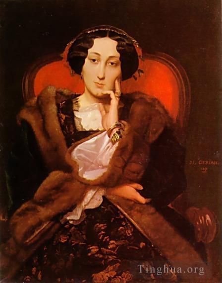 让·莱昂·杰罗姆 的油画作品 -  《一位女士的肖像2》