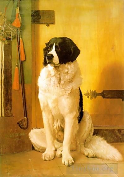 让·莱昂·杰罗姆 的油画作品 -  《狗的研究》