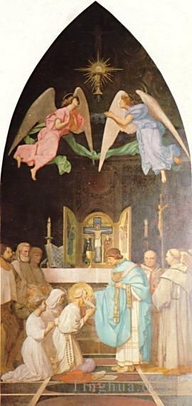 让·莱昂·杰罗姆 的油画作品 -  《圣杰罗姆的最后圣餐》