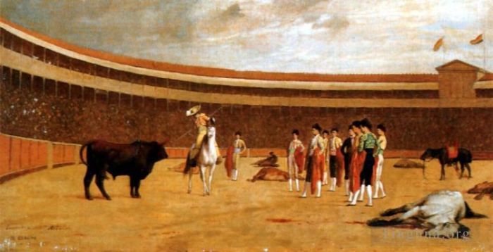 让·莱昂·杰罗姆 的油画作品 -  《斗牛士》