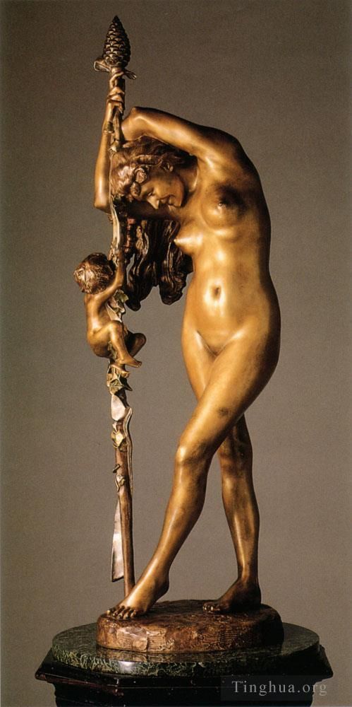 让·莱昂·杰罗姆 的雕塑作品 -  《酒神与爱情》