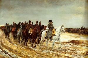 艺术家让·路易斯·欧内斯特·梅索尼埃作品《1861,年法国战役》