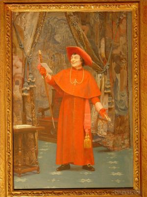 艺术家吉安·乔治·维贝尔作品《枢机主教读信》