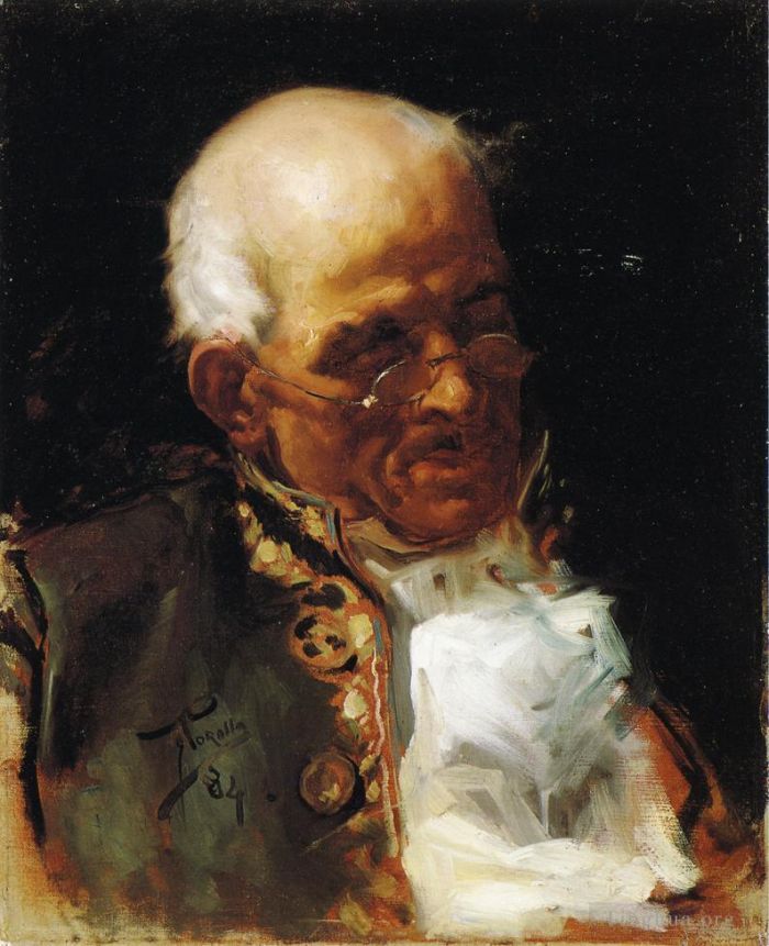 华金·索罗利亚·巴斯蒂达 的油画作品 -  《骑士肖像》