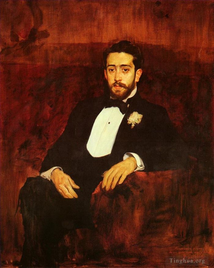 华金·索罗利亚·巴斯蒂达 的油画作品 -  《唐·西尔维里奥·德拉·托雷·埃吉亚的隐居所》