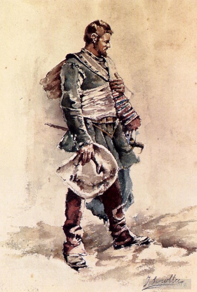 华金·索罗利亚·巴斯蒂达 的油画作品 -  《火枪手》