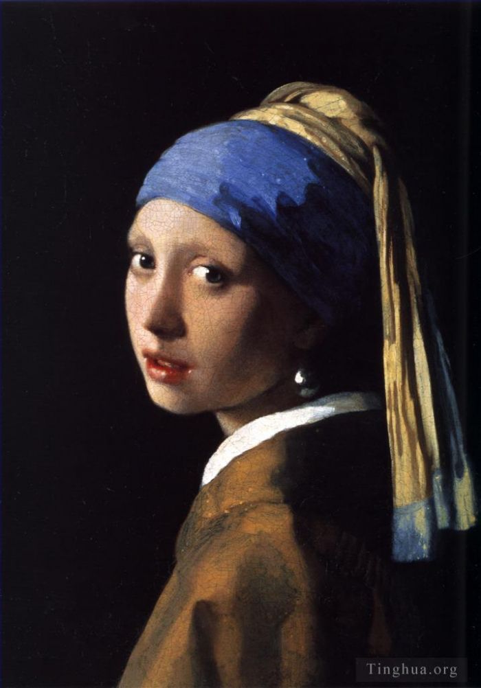 扬·弗美尔 的油画作品 -  《戴珍珠耳环的少女》