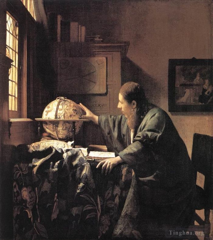 扬·弗美尔 的油画作品 -  《天文学家》