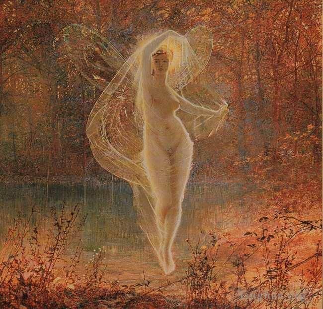 约翰·阿特金森·格里姆肖 的油画作品 -  《秋天》