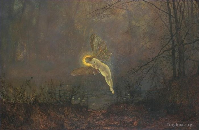 约翰·阿特金森·格里姆肖 的油画作品 -  《仲夏夜》