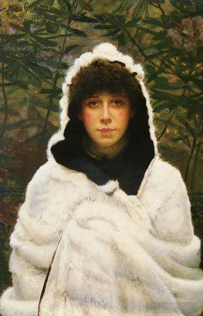约翰·阿特金森·格里姆肖 的油画作品 -  《雪上约翰·阿特金森·格里姆肖》