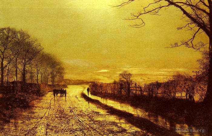 约翰·阿特金森·格里姆肖 的油画作品 -  《沃夫代尔》