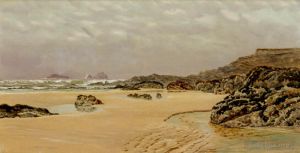 艺术家约翰·布雷特作品《特雷亚农湾的景色》