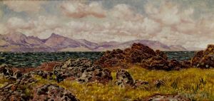 艺术家约翰·布雷特作品《法兰岩》