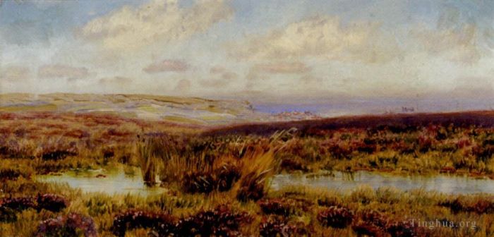 约翰·布雷特 的油画作品 -  《菲林戴尔斯沼泽》