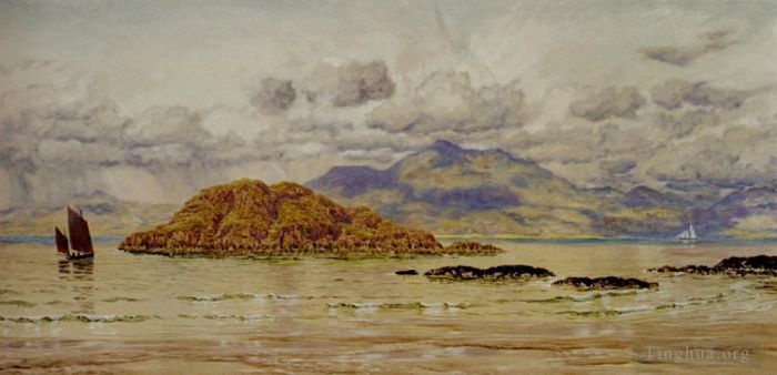 约翰·布雷特 的油画作品 -  《处女岛》