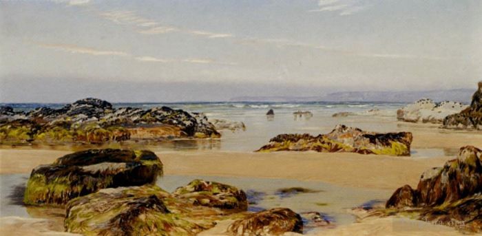 约翰·布雷特 的油画作品 -  《大潮》