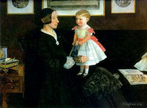 艺术家约翰·埃弗里特·米莱斯爵士作品《詹姆斯怀亚特夫人的肖像》