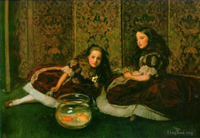 约翰·埃弗里特·米莱斯爵士 的油画作品 -  《休闲时间》