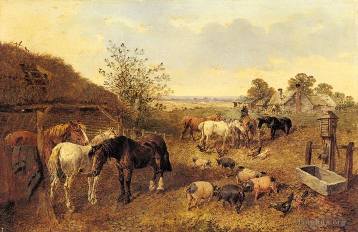 小约翰·弗雷德里克·费林 的油画作品 -  《农庄》