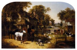 艺术家小约翰·弗雷德里克·费林作品《英国农家田园诗》