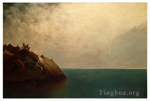 约翰·冯·肯塞特 的油画作品 -  《有雾的天空》
