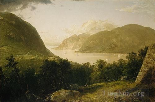 约翰·冯·肯塞特 的油画作品 -  《哈德逊河风光》