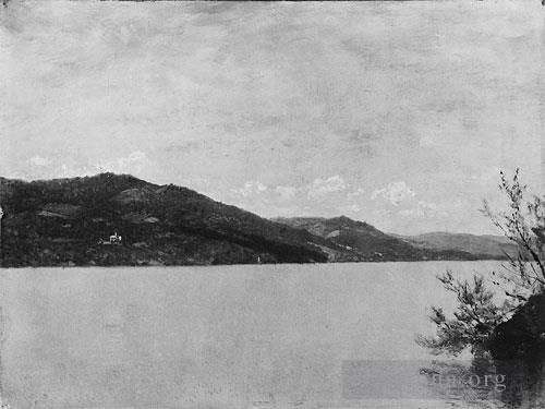 约翰·冯·肯塞特 的油画作品 -  《乔治湖,1872》