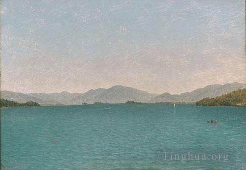 约翰·冯·肯塞特 的油画作品 -  《乔治湖免费学习》