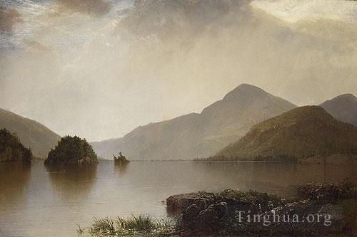 约翰·冯·肯塞特 的油画作品 -  《乔治湖》