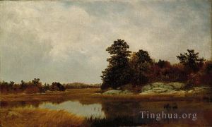 艺术家约翰·冯·肯塞特作品《十月沼泽地》