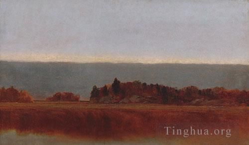约翰·冯·肯塞特 的油画作品 -  《十月的盐草甸》