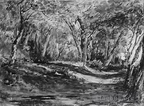 约翰·冯·肯塞特 的油画作品 -  《温莎森林》