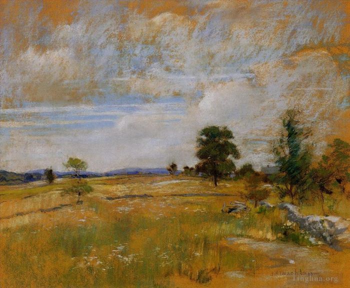 约翰·亨利·托曼 的油画作品 -  《康涅狄格州风景》