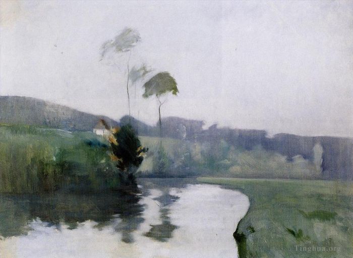 约翰·亨利·托曼 的油画作品 -  《春天》