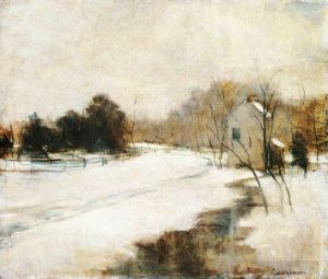 艺术家约翰·亨利·托曼作品《辛辛那提的冬天》