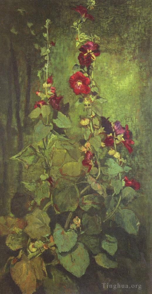 约翰·拉法基 的油画作品 -  《阿伽通到爱神花》