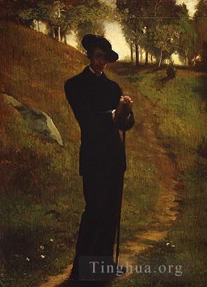 约翰·拉法基 的油画作品 -  《画家的肖像》